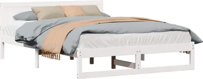 Obrázok produktu pre Rám postele Biela 140 x 200 cm Masívne borovicové drevo