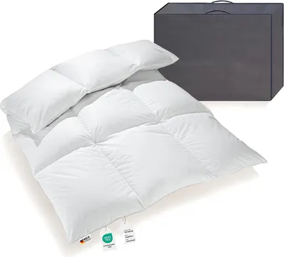Produktbild von Extra warme 100% Winter Daunendecke sibirische Daunen 135x200 1200g