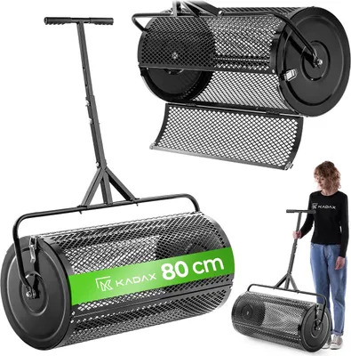 Immagine prodotto di Spandiconcime KADAX 100L con tamburo a maglia fine, spandiconcime, spandiconcime in acciaio, spandiconcime da giardino, spandiconcime con impugnatura a T regolabile in altezza, spandiconcime manuale