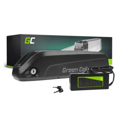 Image de GREEN CELL Batterie E-Bike tube inférieur avec chargeur - 36V - 10.4Ah