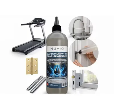 Zdjęcie produktu dla SILIKONOWY OLEJ DO KONSERWACJI SMAR SMAROWANIA PASA BIEŻNI sprzętu sportowego 250ml najlepszy Nuvio