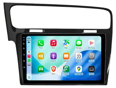 Obrázek produktu pro 64GB Autorádio Android VW Golf VII 2012-2017 10" WiFi Carplay Android Auto Navigace GPS DSP BT