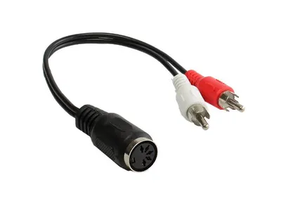 Image de Good Connections AD-5B2CS Adaptateur audio 2xCinch St.-5-pol DIN Bu.