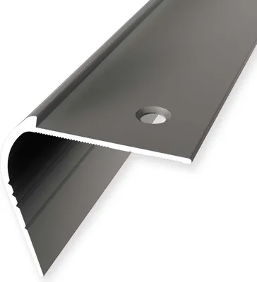 Produktbild von Treppenkantenprofil 48 x 48 x 2500 mm Winkelprofil Einfasshöhe 3 mm Aluminium hochwertig Versenkt Gebohrt Edelstahl Küberit