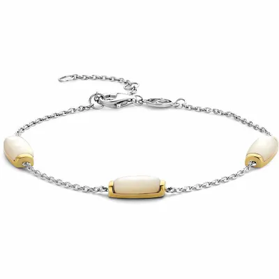 Produktbild von 2930MW Armband mit Perlmutt bicolor vergoldet 2930MW Ti Sento Milano