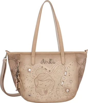 Image de Anekke sac shopper sac à épaule bandoulière Hollywood Studio Shopper Nude vieux rose