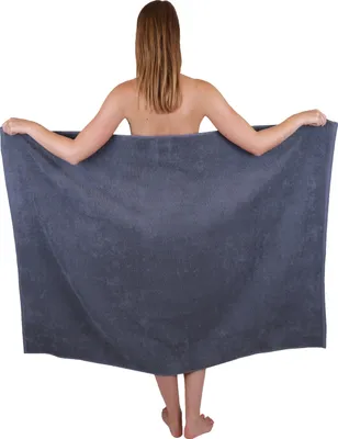 Produktbild von Betz XXL Duschtuch 100 x 150 cm BERLIN  Badetuch 100% Baumwolle Farbe – dunkelgrau