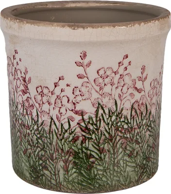 Produktbild von Clayre & Eef Blumentopf Ø 18x17 cm Beige Keramik