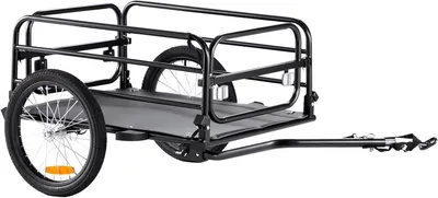 Produktbild von Fahrradanhänger - Transportanhänger - Gütertransport - Hohe Ladekapazität - 726 kg - Schwarz