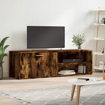 Produktbild von Design TV-Schrank Räuchereiche 120x34x37 cm Holzwerkstoff, TV-Schränke 2024 Neu