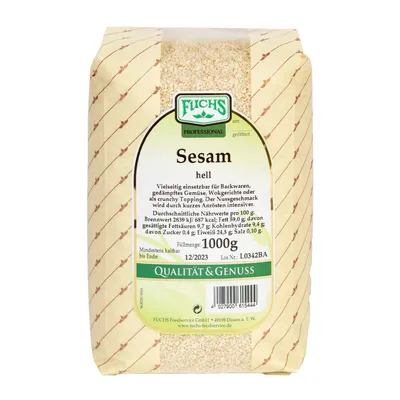 Obrázok produktu pre Fuchs Professional Sezam biely svetlý lahodné korenie 1000g