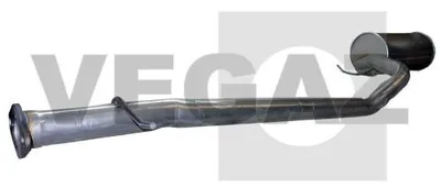 Produktbild von VEGAZ FS-605 Mittelschalldämpfer Schalldämpfer für FORD TRANSIT CONNECT (P65, P70, P80) Tourneo Connect Mk1