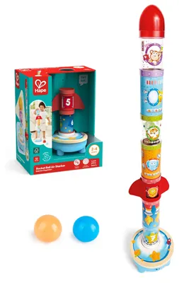 Productafbeelding van Hape Raketbal Stapelspel, 2 stuks, Meerkleurig