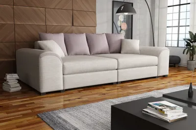 Produktbild von Big Sofa Couchgarnitur WELLS Megasofa Sofa in Beige-Hellrosa