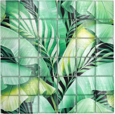 Produktbild von Mosani MOS88-Pic01, Mosaik, Glas, Grün, Drinnen, Rechteck, 298 mm