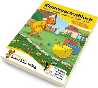 Produktbild von Kindergartenblock ab 3 Jahre - Konzentration, Logik, Feinmotorik