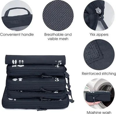 Immagine prodotto di Set di organizer da viaggio, 5 pezzi