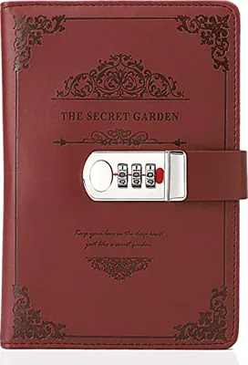 Produktbild von ANTCOOL Tagebuch mit Schloss und Stift, nachfüllbares Notizbuch mit Zahlenschloss, Vintage-Ledereinband, Schreibnotizbuch mit Geschenkbox für Mädchen, Jungen, Frauen, Erwachsene
