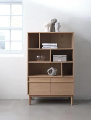 Productafbeelding van Boekenkast Ponza Naturel Eiken 140cm - Giga Living