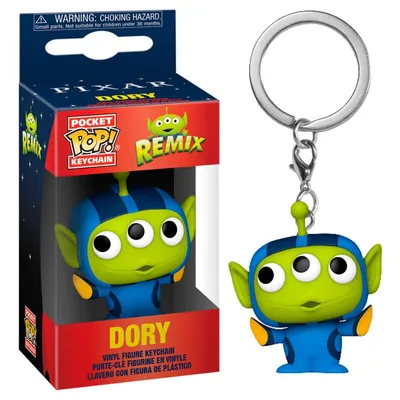 Image de Disney Pixar Alien Remix - Dory - Porte-clés Funko Pocket POP Keychain