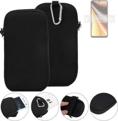Produktbild von K-S-Trade Neopren-Hülle Handyhülle kompatibel mit UMIDIGI Power 7 Max Schutzhülle Neoprenhülle Sleeve Schutz-Hülle Gürtel Tasche Case Holster