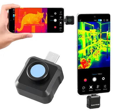 Produktbild von SucceBuy Wärmebildkamera für Android, 320x240 IR-Auflösung, Thermokamera für Smartphone und Tablet mit USB-C-Anschluss, 25Hz Infrarotkamera mit 15 Farbpaletten für -20°C bis 550°C Inspektionen