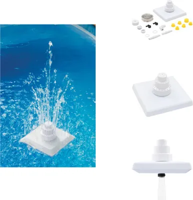 Produktbild von vidaXL 13-tlg. Griechischer Pool-Springbrunnen Weiß - Brunnen & Wasserfälle