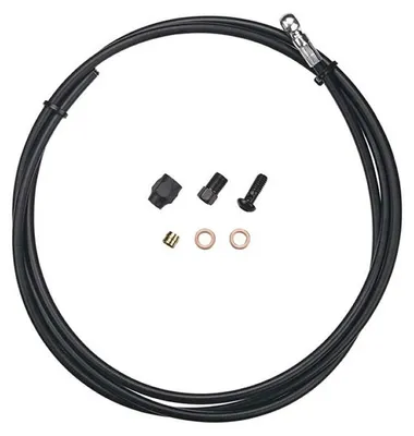 Image de Tektro Banjo Hose Kit pour frein à disque noir, longueur 2000mm, Ø 5,5mm