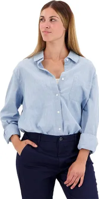 Image de Dockers Original Chemise à manches longues Bleu S Femme Bleu S