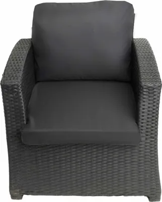 Immagine prodotto di 1 x cuscino da giardino per polyratanen cuscino di seduta 56x52x7+56x50 cuscino di schienale cuscino da esterno per sedie da giardino cuscino da giardino su mobili in rattan antracite