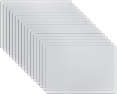 Platzsets 16er-Pack, transparent, Kunststoff, 40x30 cm