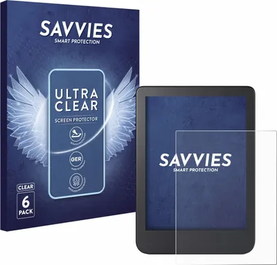Produktbild von 6x Für Kobo Clara 2E Schutzfolie Savvies Displayschutz Display Schutz Folie Klar Transparent