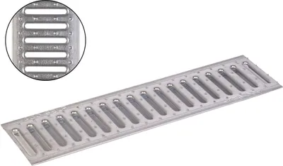 Produktbild von ACO Stegrost Stahl verzinkt 50cm Nr. 10326 Sanierungsrost Rost Ersatzrost Rinnenrost