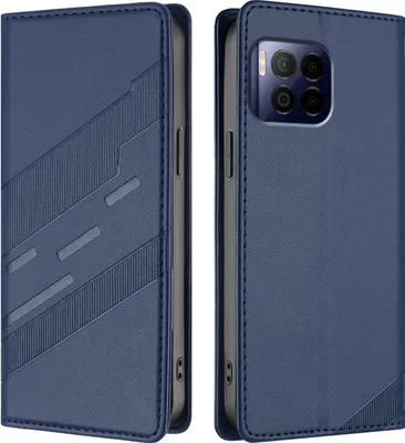 Image de Etui pour T-Mobile REVVL 7 Pro, étui portefeuille en cuirPolyuréthaneavec fente pour cartes et fonction stand Blau