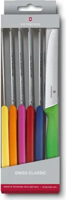 Produktbild von Victorinox Swiss Classic Tafelmesser 6 tlg. bunt