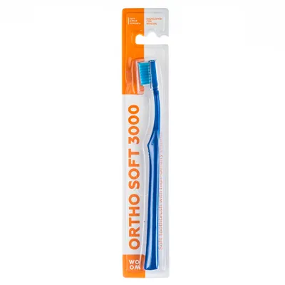 Obrázek produktu pro Ortodontický zubní kartáček Woom Ortho+ Soft 3000