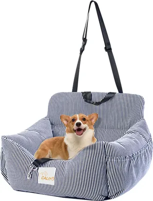 Produktbild von CALIYO Hundekörbchen, Hunde-Transportboxen, Autositz für Hunde, Haustier-Autositz Geeignet für Alle Arten von Autos, Multifunktionales Hundebetten