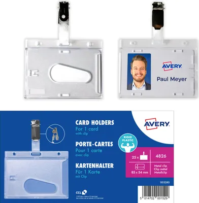 Produktbild von Avery Zweckform 4826, Namensschilder, 54 x 85  mm, 25 Stück