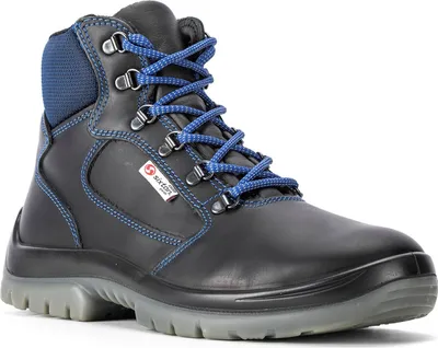 Produktbild von Sixton Sicherheits-Schnürstiefel ILLINOIS S2 SRC nach EN 20345:2011 Farbe: schwarz/blau schwarz  Größe 45