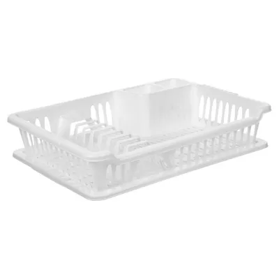 Produktbild von Orion Geschirrabtropfgestell Geschirrtrockner Abtropfständer Geschirrabtropfer weiß 40x29x8,5 cm