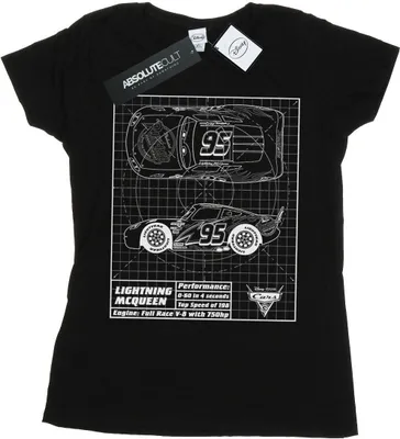 Produktbild von Disney - "Cars" T-Shirt für Damen BI13739 (L) (Schwarz)