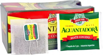 Immagine prodotto di Yerba Mate "Aguantadora" – Mate Preparato (25 bustine) – 75 g