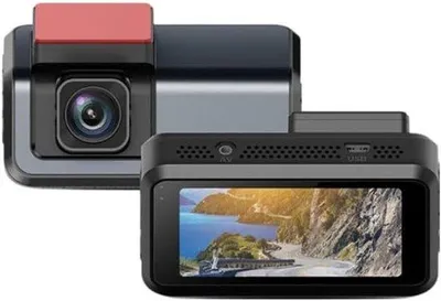Image de Caméra de tableau de bord double 4K et 1080P, équipée d'un écran IPS de 3 pouces, avec connectivité 4G pour une surveillance et une enregistrement constants du véhicule