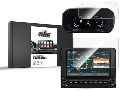 Produktbild von Keramische Autodisplayfolie 2in1 für Kia Stonic 8" (2022-2023), Grizz Protector