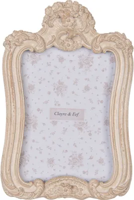 Zdjęcie produktu dla Ramka na zdjęcia Clayre & Eef 10x15 cm Beżowy Plastik