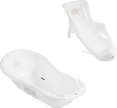 Produktbild von Hylat Baby Baby Badewanne Set mit Badewannensitz - für Neugeborene und Babys - stabil und bequem