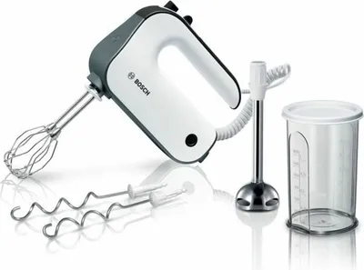 Image de Batteur électrique 850w blanc + pied mixeur - Bosch - MFQ49700 -