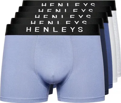 Produktbild von Henleys - "Inkset" Boxershorts für Herren(5er-Pack) BG1338 (XL) (Bunt)