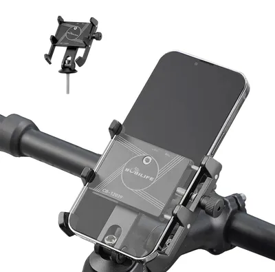 Immagine prodotto di Supporto per telefono da bicicletta in alluminio, con regolazione a 360°