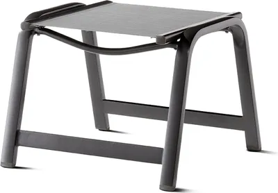 Produktbild von Hocker >Royal< in Hellgrau, Kunstfasergewebe - 56x44x57cm (BxHxT)